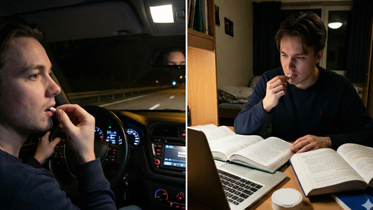 Woreczki kofeinowe dla kierowców i studentów – sposób na bezpieczne skupienie bez częstych przerw