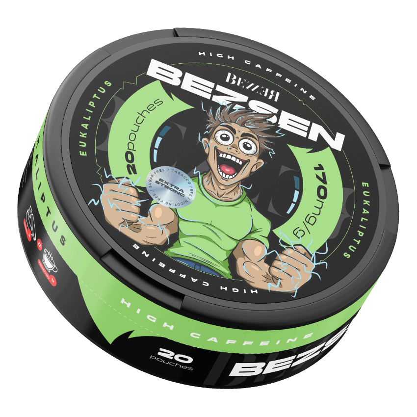 Woreczki kofeinowe, BEZZER BEZSEN - Eukaliptus 170 mg